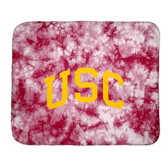 Tie Dye Allover Sherpa Throw Blanket