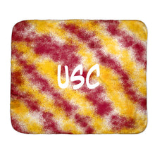  Speckled Tie Dye Sherpa Throw Blanket